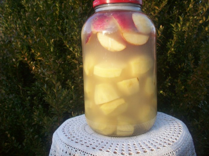 Kiszone jabłka z ziemniakami