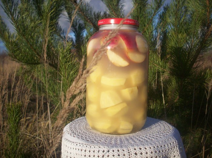 Kiszone jabłka z ziemniakami