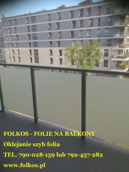 Folie na balkon Wwa Bartycka, Bluszczańska,Nadrzeczna Folie na Balkony