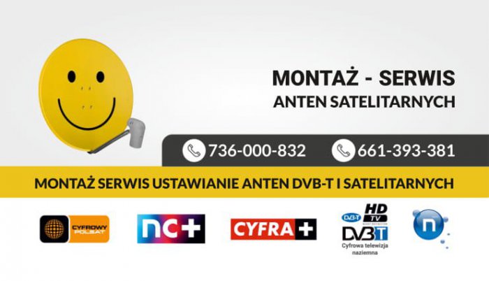 Dostrajanie anten satelitarnych i naziemnych DVB-t Kielce i okolice najtaniej