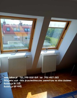 Przeciwsłoneczne folii na okna Fakro, Velux -folie na okna dachowe -przyciemnianie szyb