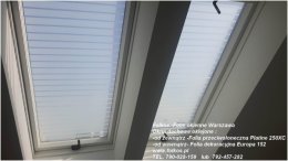 Zasłona przeciwsłoneczna na okno dachowe- folie na poddasze na okna Fakro, Roto, Velux...