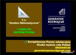 "Analiza Matematyczna"  Kompleksowa pomoc edukacyjna, Studia