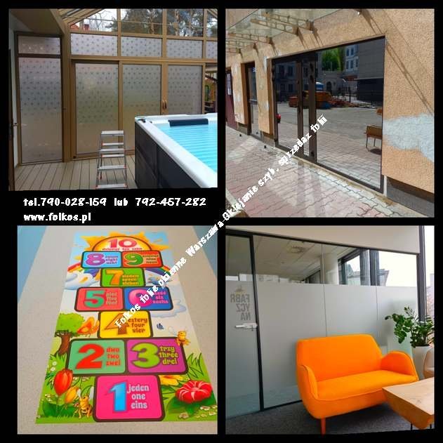 Tarchomin, Białołęka -folie okienne Warszawa oklejanie szyb folią TEL790028159