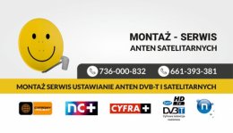 Ustawienie anteny Montaż Anten Serwis anteny Satelitarnej/naziemnej Trzemosna