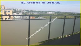 Oklejamy balkony Warszawa -folie matowe na szklane balkony -Folia na BALKON