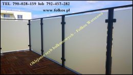 Folie na szklane szyby balkonowe Warszawa Wilanów- Oklejamy balkony Warszawa