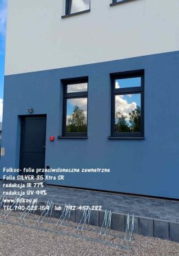 Silver 35 Xtra SR - Folkos folia przeciwsłoneczna zewnętrzna Warszawa -Oklejamy