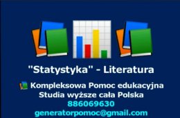 Statystyka - Literatura, Publikacje, Wykłady, Skrypty