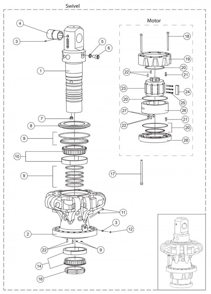 Części zamienne do Indexator obr&oacute;t rotator GV6 IR25 inne