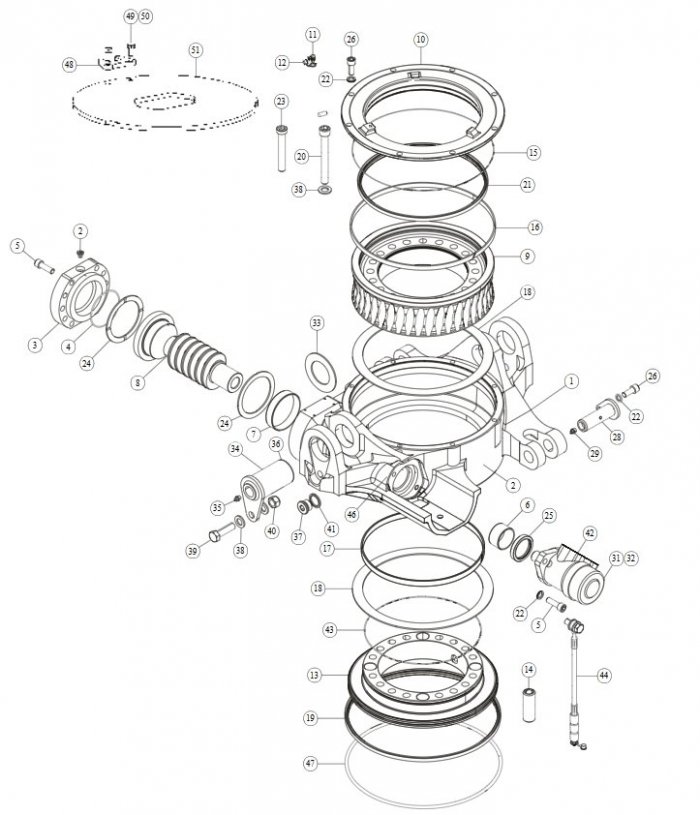 Części zamienne do rototilt RT40 RT 60 RT60B