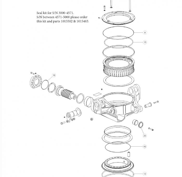 Części zamienne i uszczelnienia do ROTOTILT RT20 RT60B RT