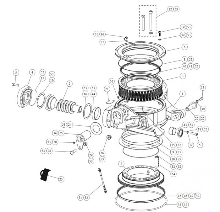 Części zamienne i uszczelnienia do ROTOTILT RT20 RT60B RT