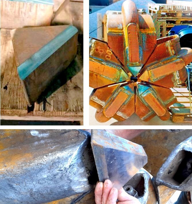 Końcówka pazura chwytaka do złomu - grot zakończenie