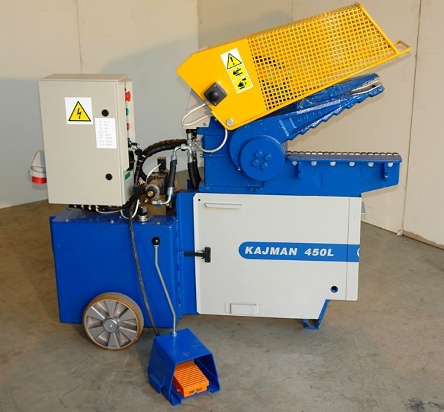 Aligatorowe nożyce do cięcia złomu kolorowego Kajman 450 - gilotyna