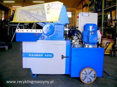 Aligatorowe nożyce do cięcia złomu kolorowego Kajman 450 - gilotyna