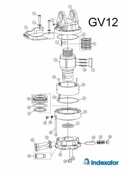 Rotator Indexator IR12 części uszczelnienia wszystkie części