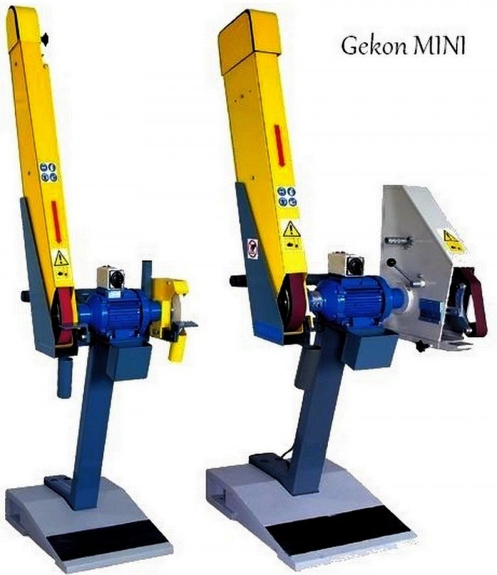 Szlifierka taśmowa do metalu Gekon 100 stacjonarna
