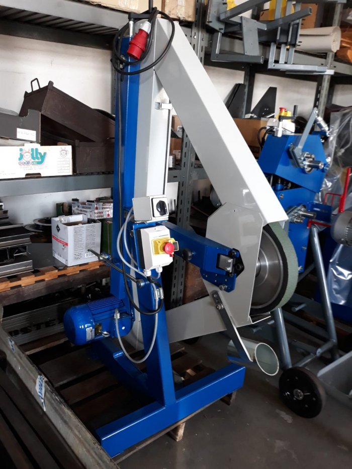 Szlifierka taśmowa do metalu Gekon 100 stacjonarna