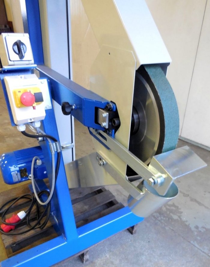 Szlifierka taśmowa do metalu Gekon 100 stacjonarna