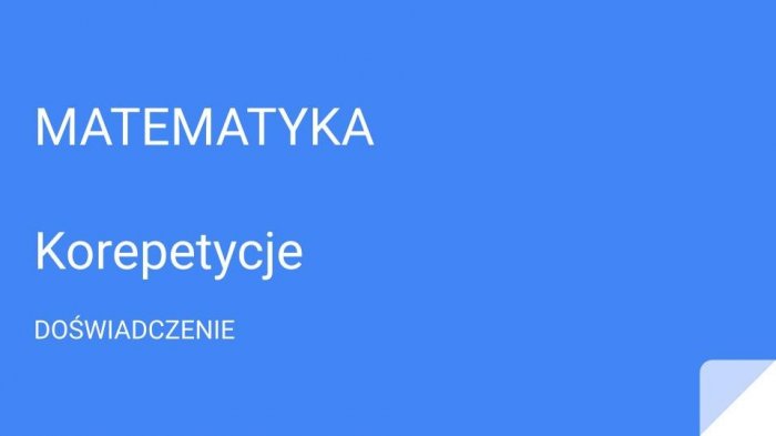 Matematyka, fizyka, informatyka, korepetycje on-line.