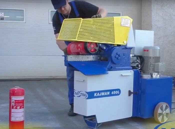 Aligator do złomu - gilotyna do złom Kajman