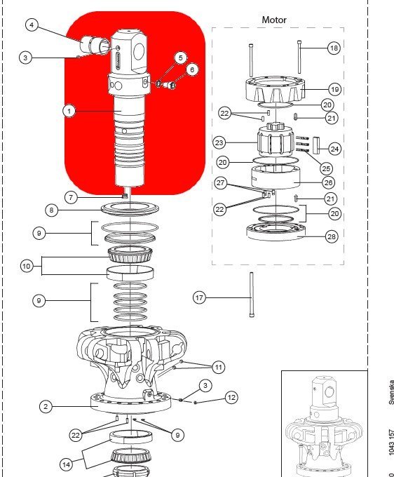 Naprawa obrotu rotatora - regeneracja wału chwytaka do złomu