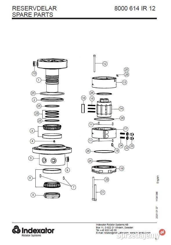 Naprawa obrotu rotatora - regeneracja wału chwytaka do złomu
