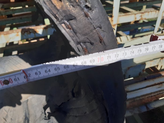 Nożyce do cięcia opon g&oacute;rniczych, wielkogabarytowych, rolniczych