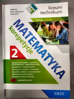 Matematyka cz.1 i 2. Korepetycje liceum, technikum