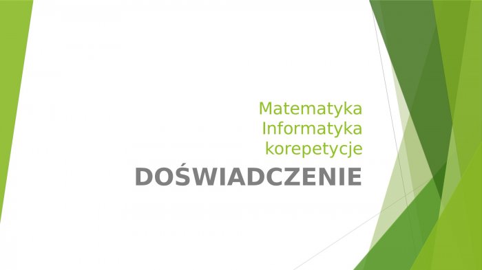 Matematyka, fizyka, informatyka, korepetycje online