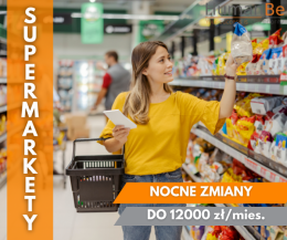 SUPERMARKETY - NOCNA ZMIANA - AMSTERDAM - ZAKWATEROWANIE