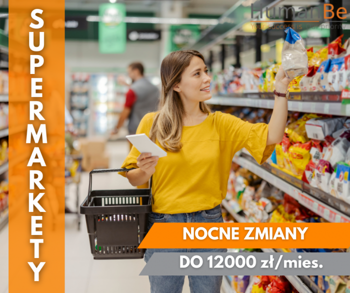 SUPERMARKETY - NOCNA ZMIANA - AMSTERDAM - ZAKWATEROWANIE