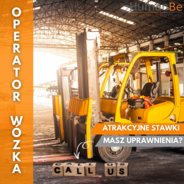 OPERATORZY WÓZKÓW WIDŁOWYCH - WYSOKIE STAWKI