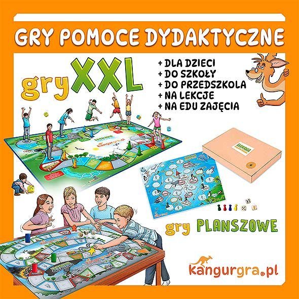 gry planszowe XXL pomoce dydaktyczne dla dzieci KangurGra.pl