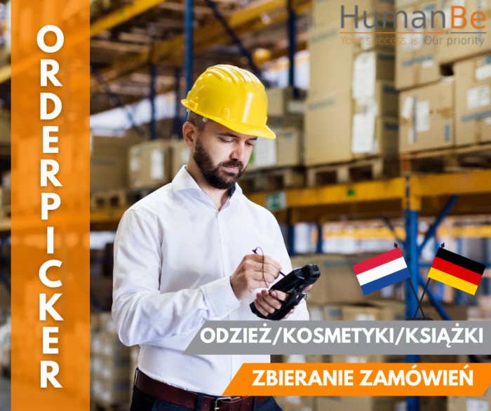 ORDERPICKER - ODZIEŻ/KOSMETYKI - 10000zł - HOLANDIA