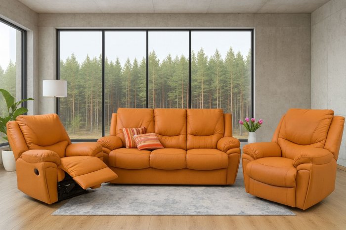 Najwyższej jakości komplet wypoczynkowy - Nero