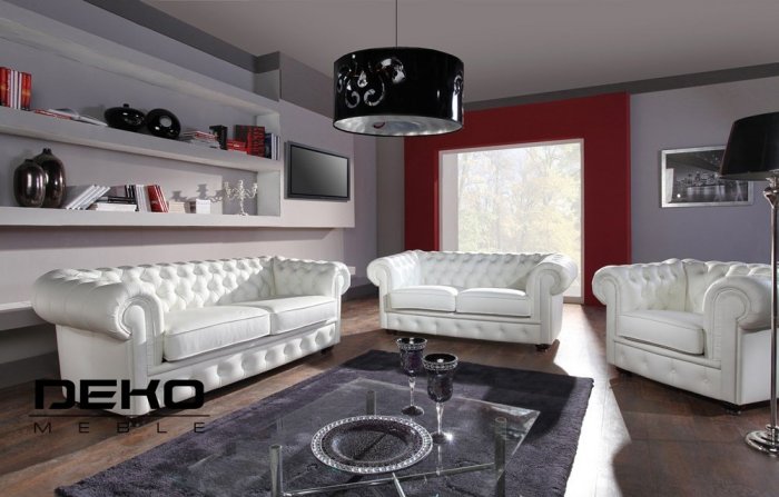 Bestsellerowy ponadczasowy komplet CHESTERFIELD SZEROKI⁣