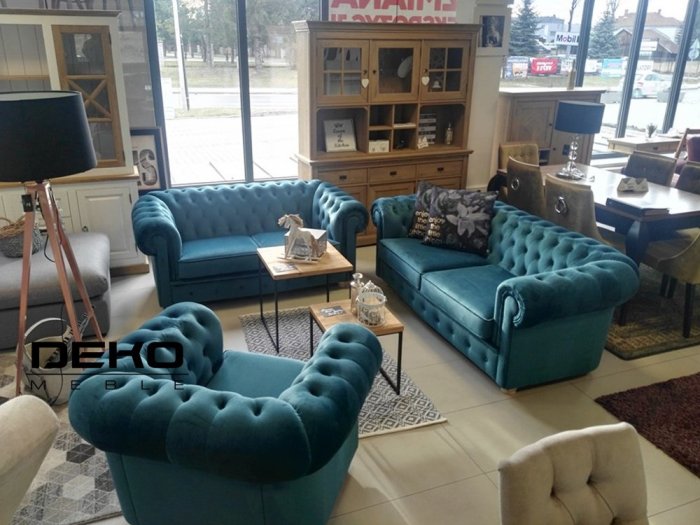 Bestsellerowy ponadczasowy komplet CHESTERFIELD SZEROKI⁣