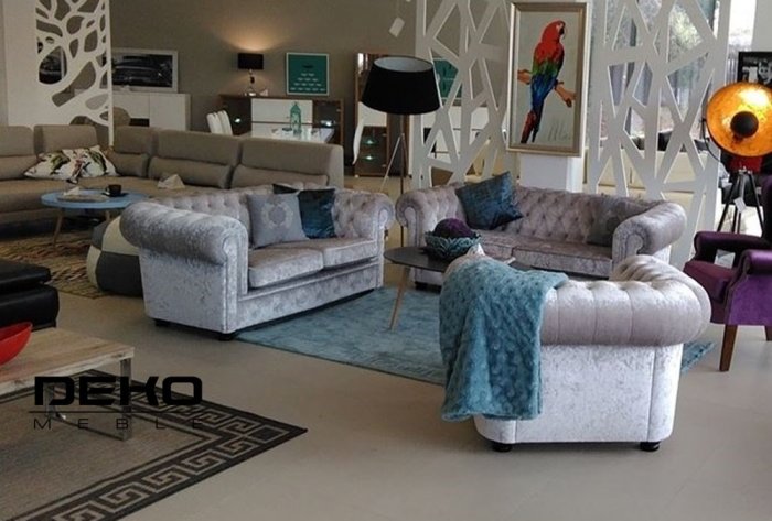 Bestsellerowy ponadczasowy komplet CHESTERFIELD SZEROKI⁣