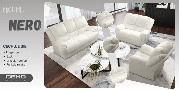 Najwyższej jakości komplet wypoczynkowy marki DEKO