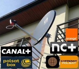Montaż Serwis Naprawa Ustawienia Anten Satelitarnych Cyfrowy Polsat NC+ Małogoszcz