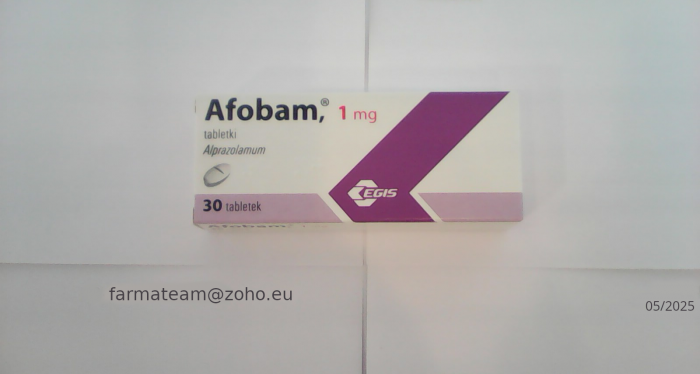 FarmaTeam - Alpragen 1mg, Afobam 1mg Wysyłka w 24h