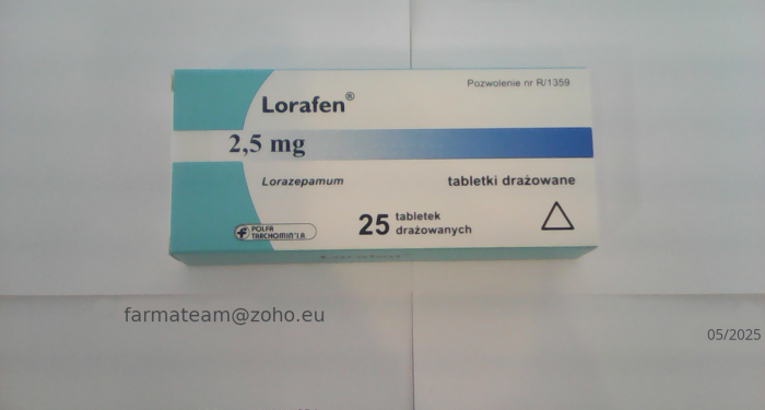 FarmaTeam - Estazolam 2mg, Lorafen 2,5mg Wysyłka w 24h