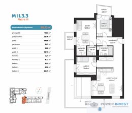 4-pokojowy apartament, 3 balkony, ostatnie piętro
