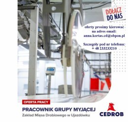 Pracownik Grupy Myjącej w Ujazdówku