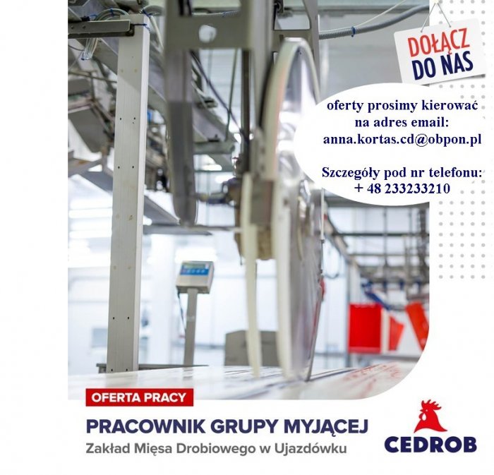 Pracownik Grupy Myjącej w Ujazdówku