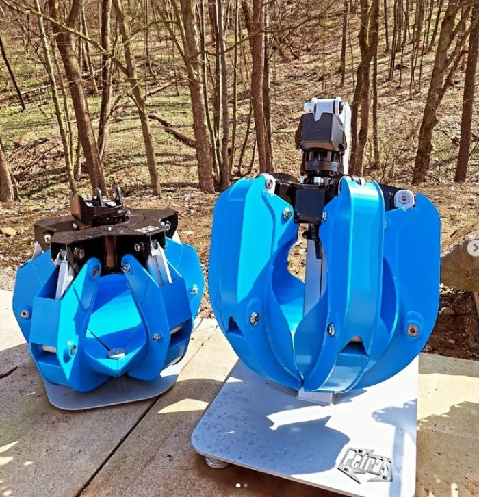 Chwytak do złomu do koparki obr&oacute;t 350 litr&oacute;w