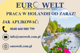 Holandia/ Pracownik sortowania i pakowania (przetwórstwo rybne)/ także dla kobiet i par