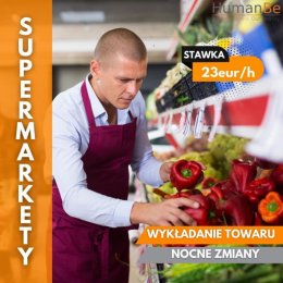 WYKŁADANIE TOWARU - NOCNA ZMIANA - WYSOKIE ZAROBKI